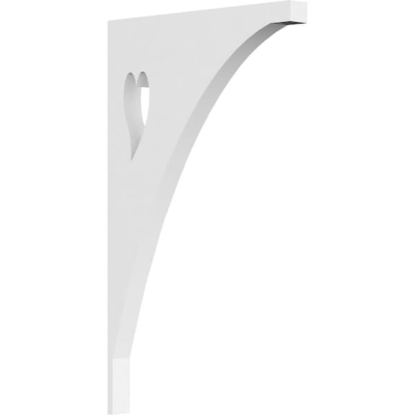 Ekena Millwork Winston Architectural Grade PVC Bracket, 5/8"W X 6"D X 10"H BKTP01X06X10WN - main
